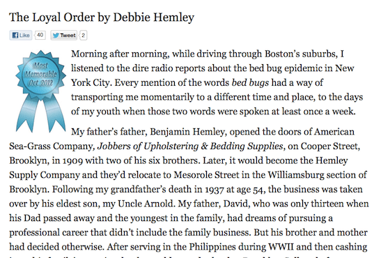 The Loyal Order on Hippocampus Magazine